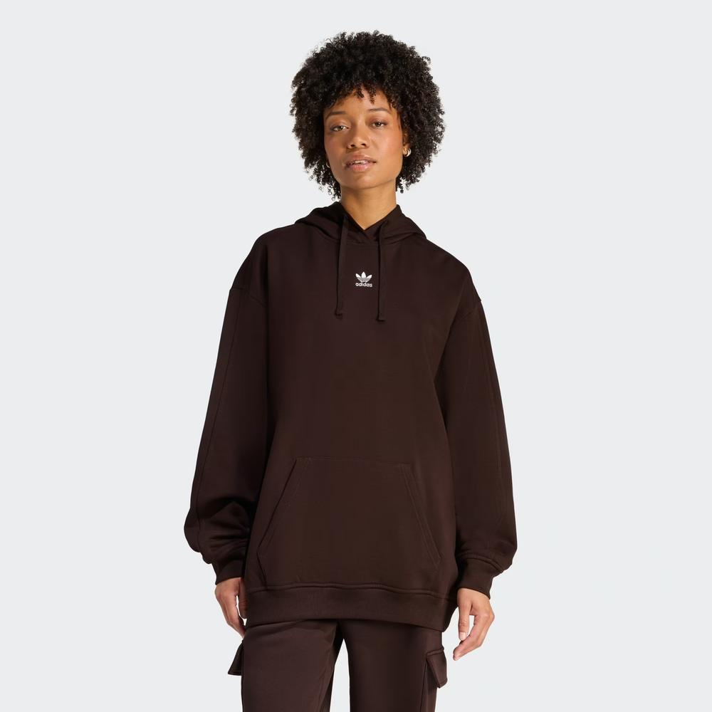 Női pulóver adidas Originals Essentials Loose French Terry KC9145 - barna