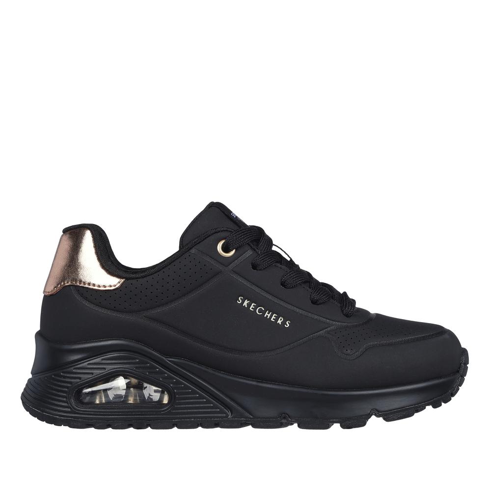 Gyerek cipő Skechers Uno Gen 1 Shimmer Away 310545LBBK - fekete