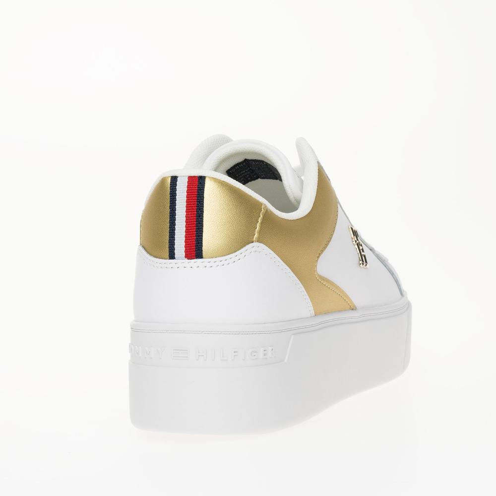 Cipő Tommy Hilfiger Platform Court FW0FW08073-0K6 - fehér