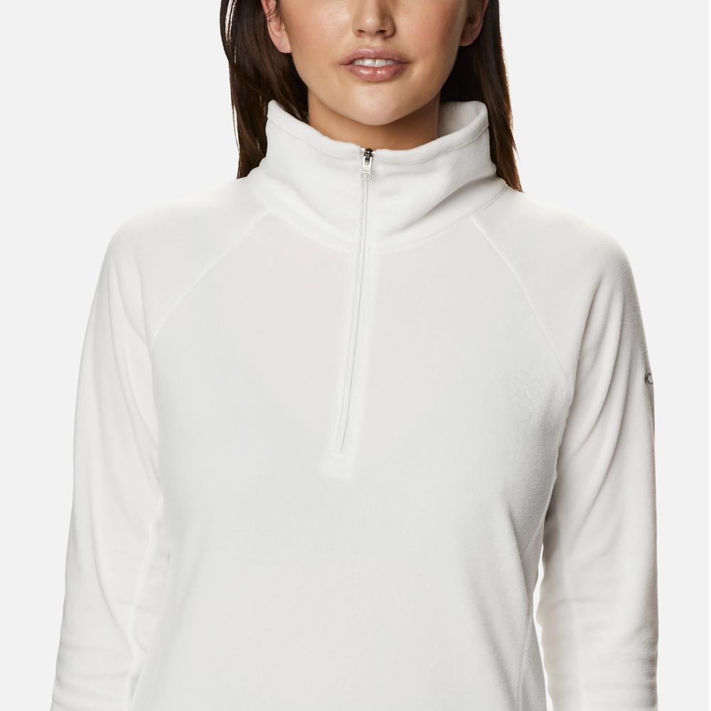 Női felső Columbia Glacial IV 1/2 Zip 1802201125 - fehér