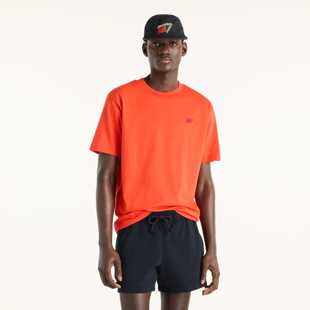 Férfi futópóló New Balance MT41533NEF - narancs