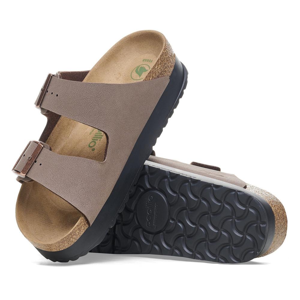 Női flip flop Birkenstock Arizona PAP Flex Platform 1027417 - barna