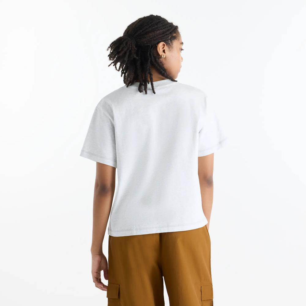 Női póló New Balance Athletics Premium Logo Hip Length WT62B7V2AHH - szürke