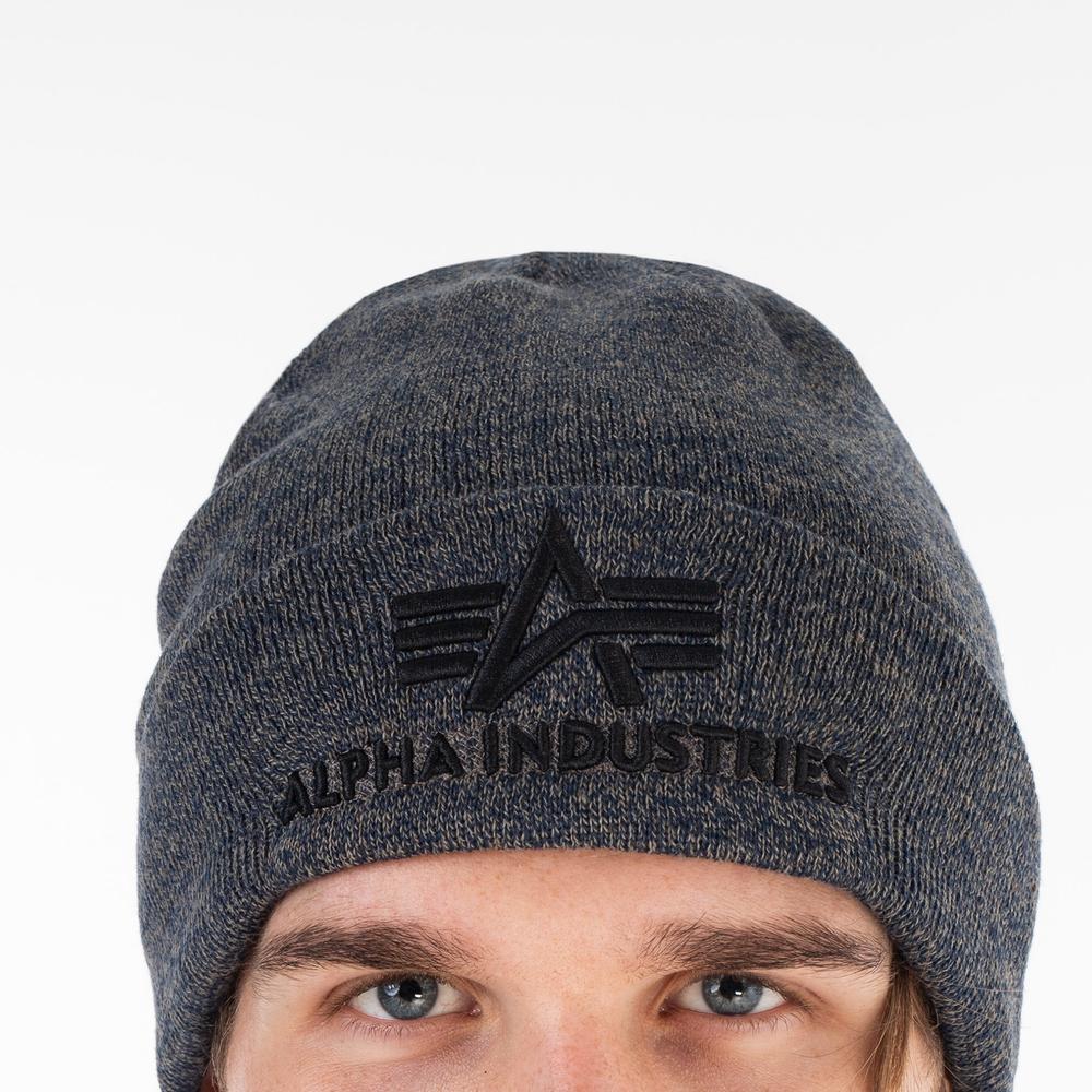 Sapka Alpha Industries Beanie 3D 168910315 - szürke