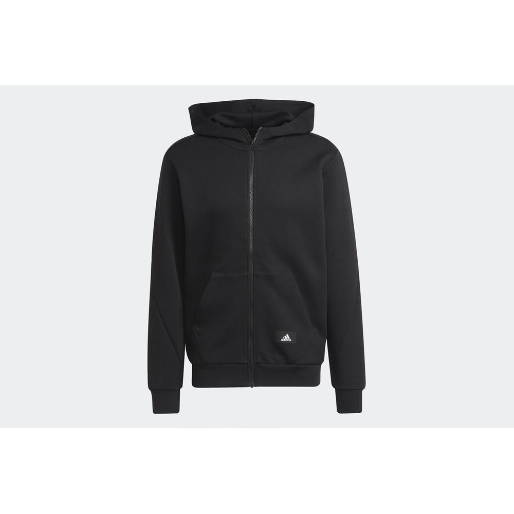 Pulóver adidas M FI DBLKNT FZ HA1416 - fekete