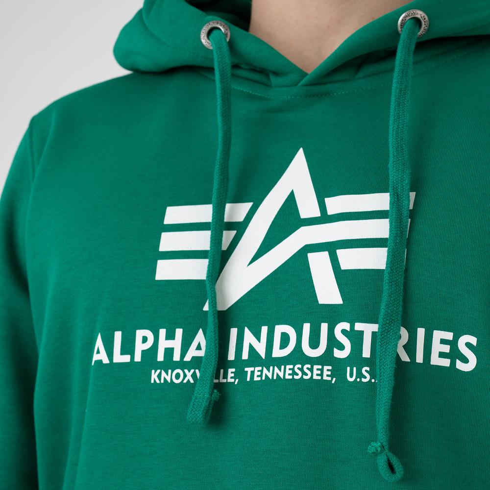 Pulóver Alpha Industries Basic Hoody 178312668 - zöld
