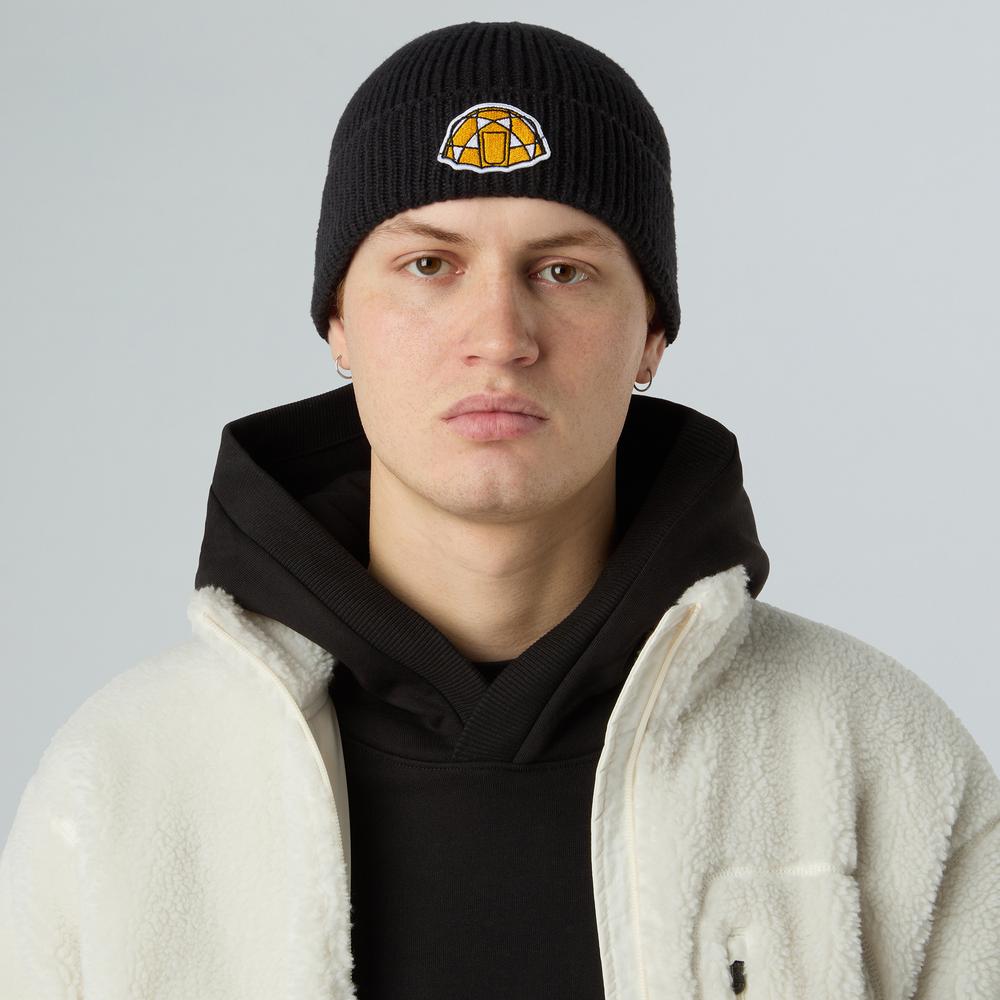 Téli sapka unisex The North Face Logo Box Beanie 0A8CHEFOX1 - fekete