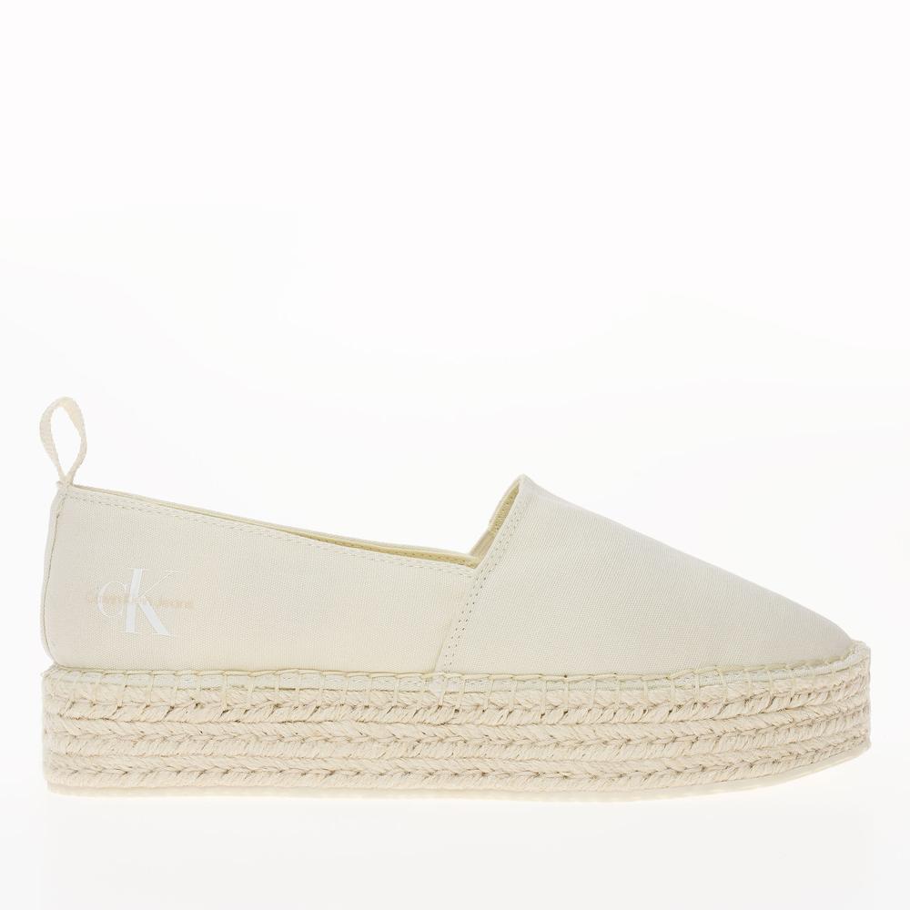 Cipő Calvin Klein Platform Espadrille ML BTW YW0YW01378-0F9 - fehér