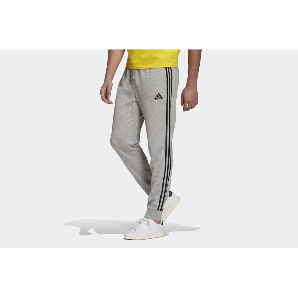 Alsonadrág adidas Essentials French Terry Tapered Cuff 3-Stripes Pants GK8889 - szürke