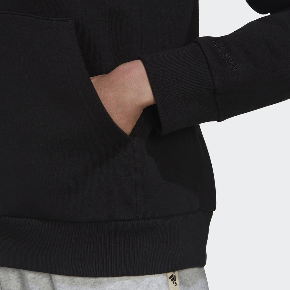 Pulóver adidas All SZN Fllece Full-Zip Hoodie HC8848 - fekete