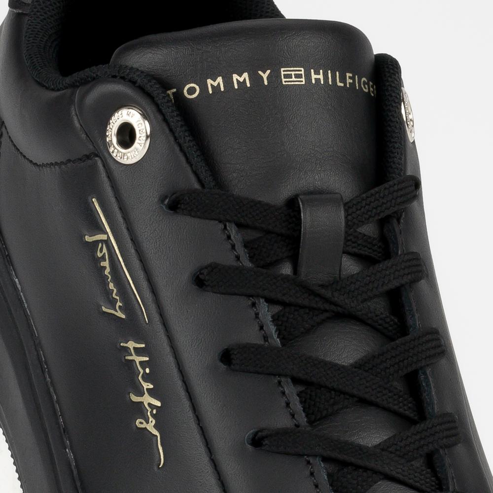 Cipő Tommy Hilfiger Signature Leather FW0FW06738-BDS - fekete