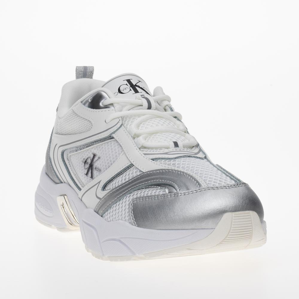 Cipő Calvin Klein Retro Tennis Low Lace MH ML MR YW0YW01381-01V - fehér