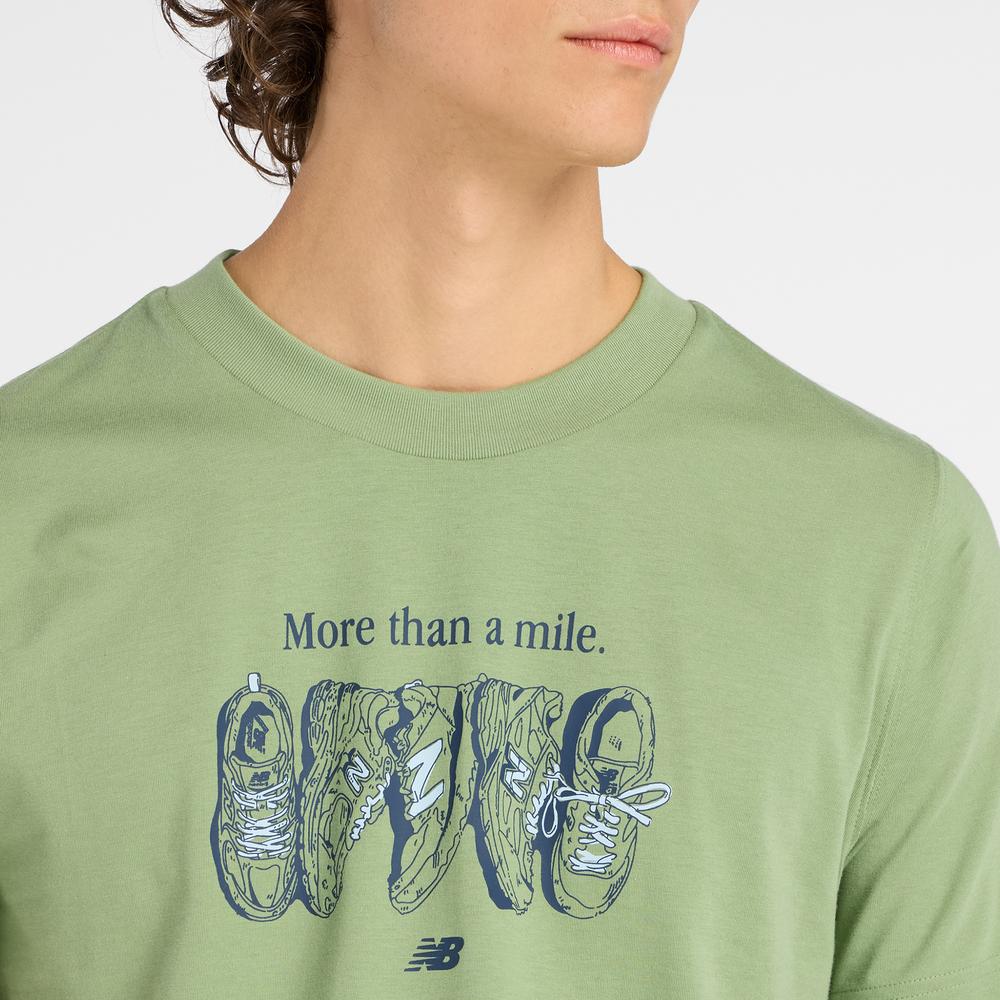 Férfi futópóló New Balance MT61778SAAR - zöld