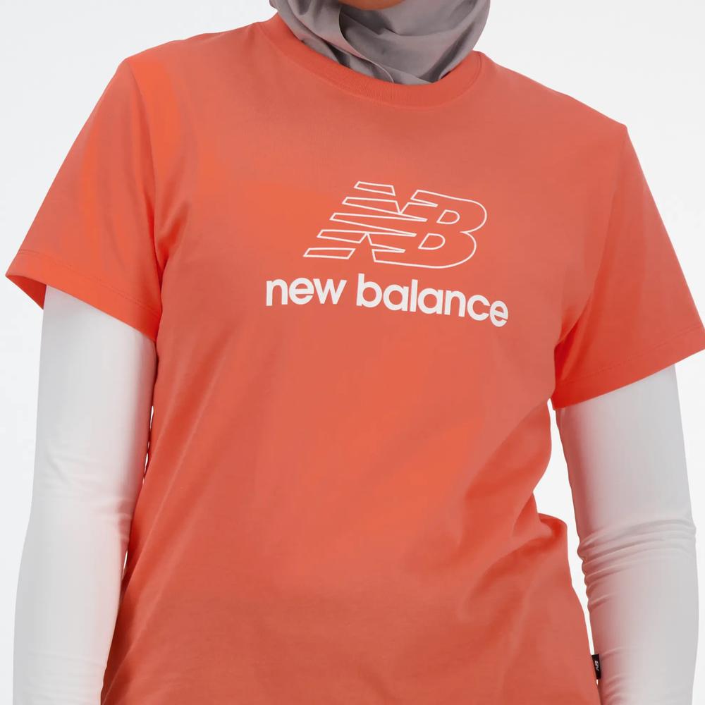 Női póló New Balance WT41816GFR - narancs