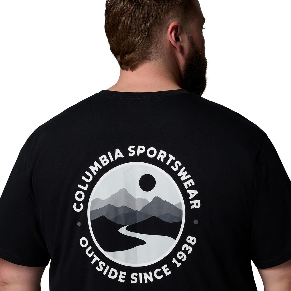 Férfi póló Columbia CSC Back Graphic 2155021012 - fekete
