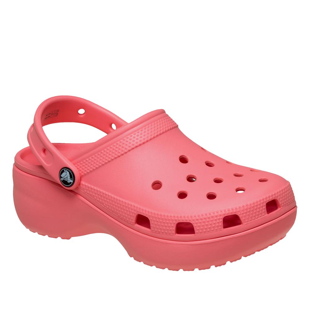 Flip Flop női Crocs Classic Platform Clog 206750-6UI - rózsaszín