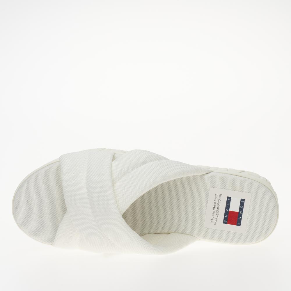 Flip Flop Tommy Jeans Lettering Flatform EN0EN02465-YBL - fehér