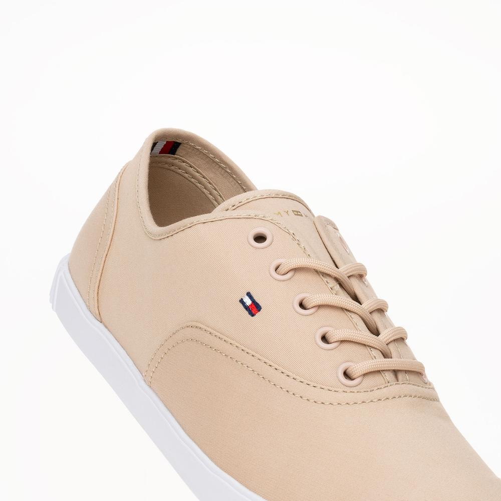 Cipő Tommy Hilfiger Canvas Lace Up FW0FW07805-TRY - rózsaszín