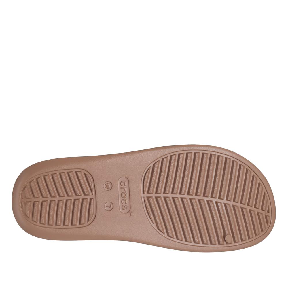 Női flip flop Crocs Getaway Platform H-Strap 209409-2Q9 - barna