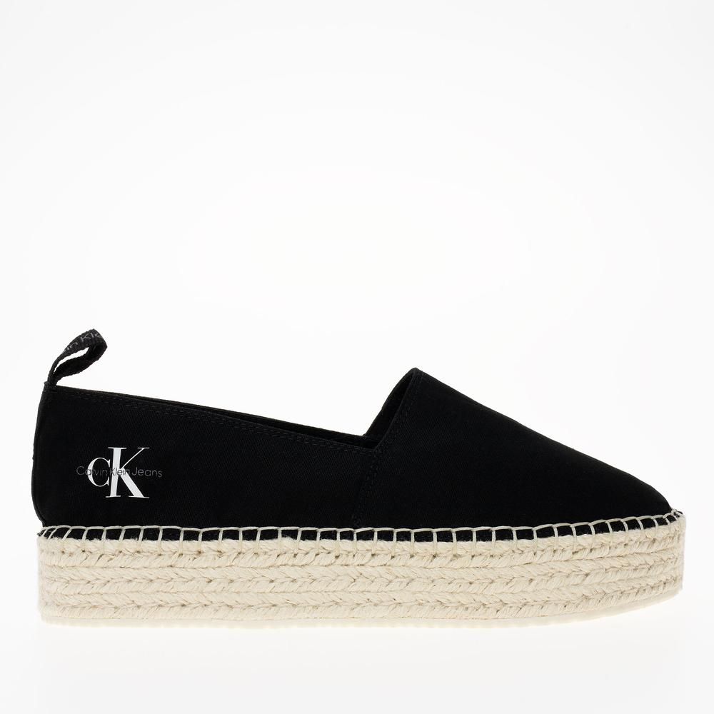 Cipő Calvin Klein Platform Espadrille ML BTW YW0YW01378-BEH - fekete