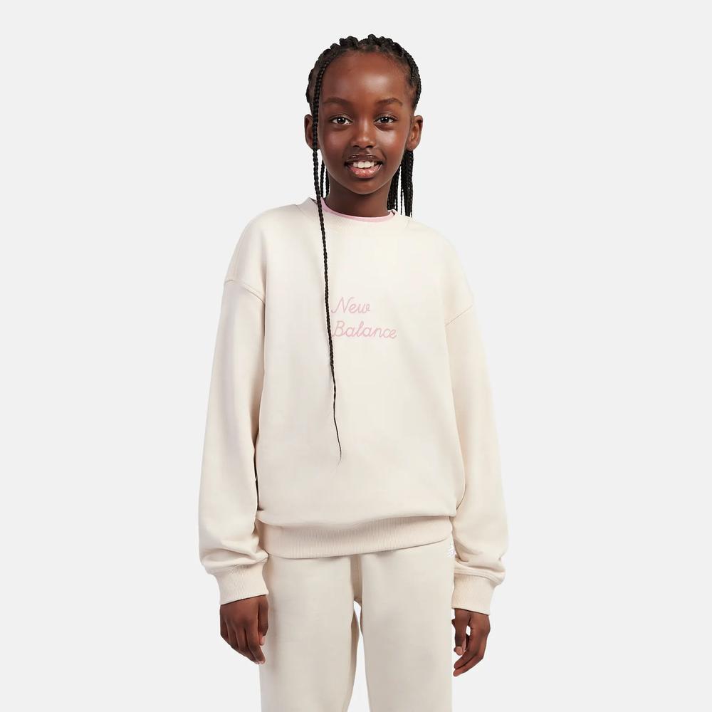 Gyerek felső New Balance LAKG0203BIS - bézs