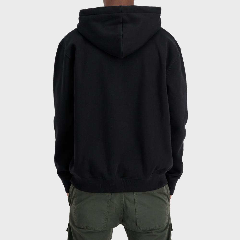 Pulóver Alpha Industries Taped Pocket Hoody 13833203 - fekete