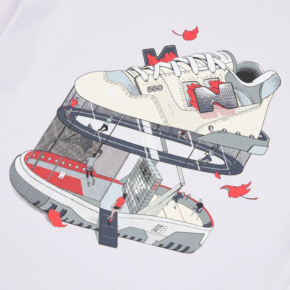 Póló gyerek New Balance LAKG0117RIG - lila