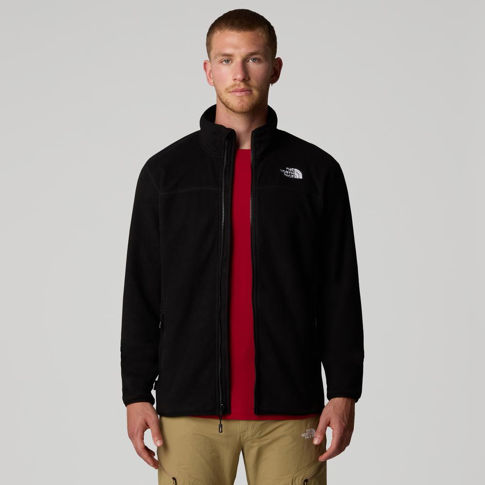 Pulóver The North Face 100 Glacier Full-Zip Fleece 0A855X4H01 - čierne