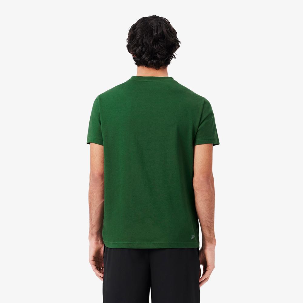 Póló Lacoste Sport 3D Print Crocodile Breathable Jersey TH2042-YRR - zöld