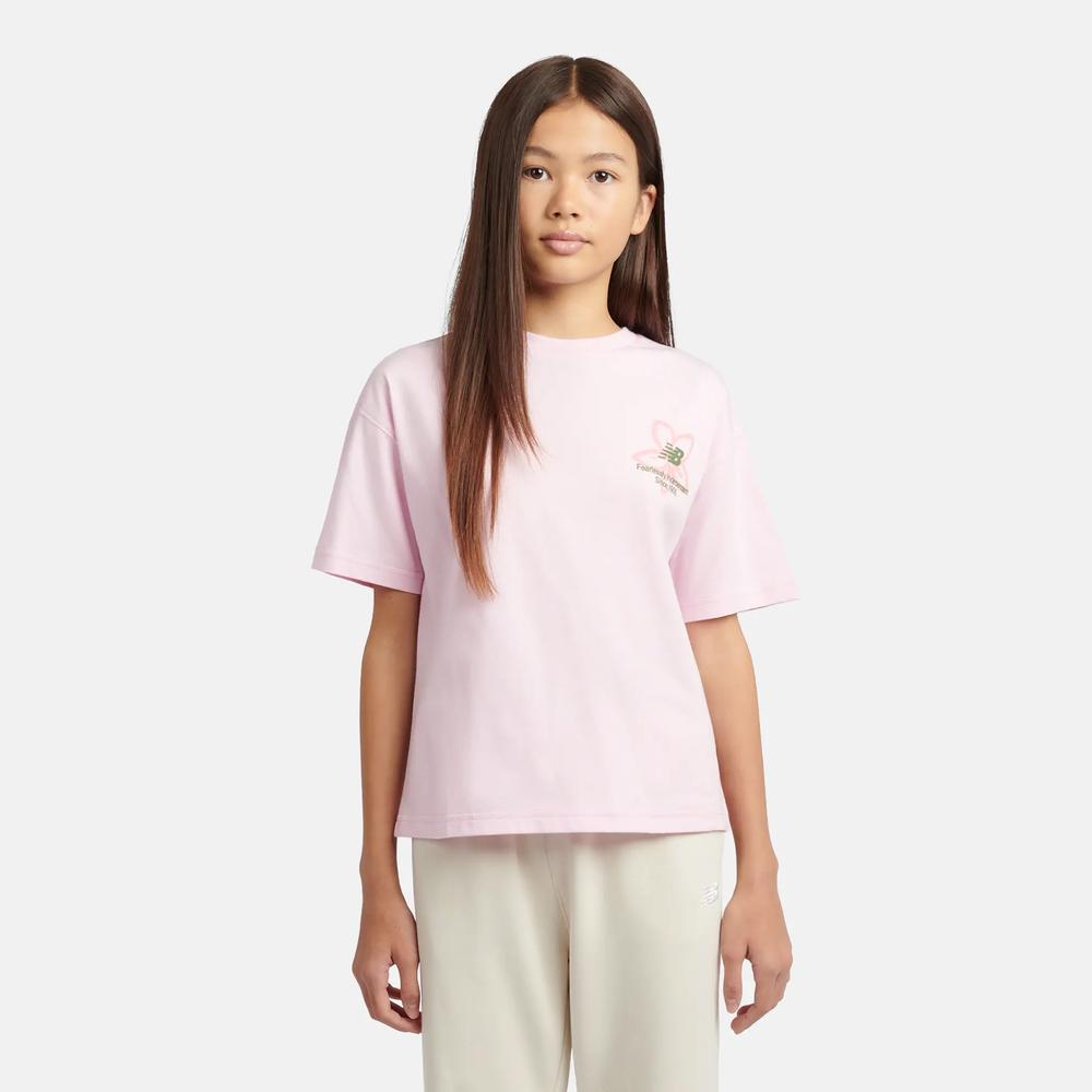 Póló gyerek New Balance YT6124R8LIR - rózsaszín