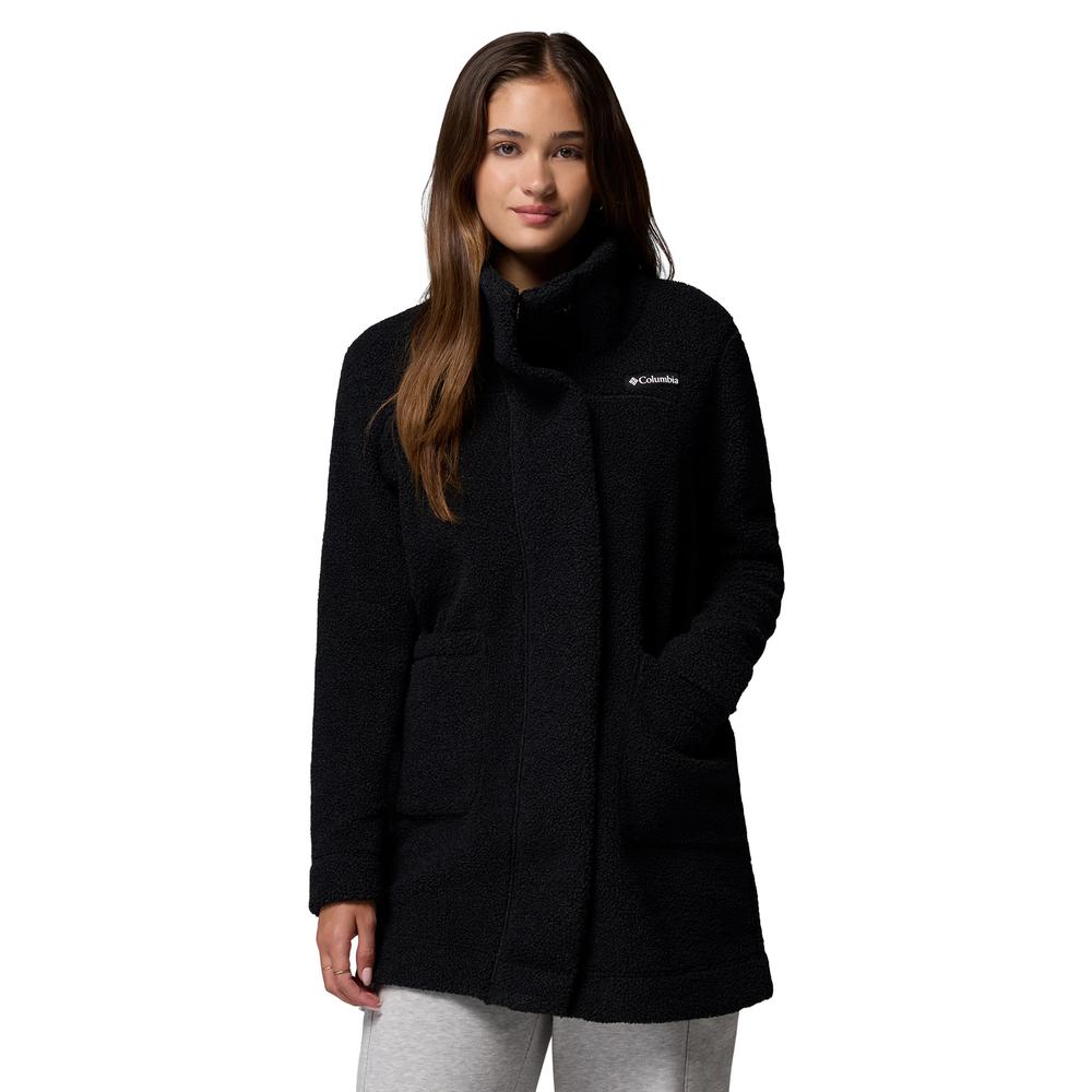 Női dzseki Columbia Panorama Lon Sherpa Fleece 1862582010 - fekete