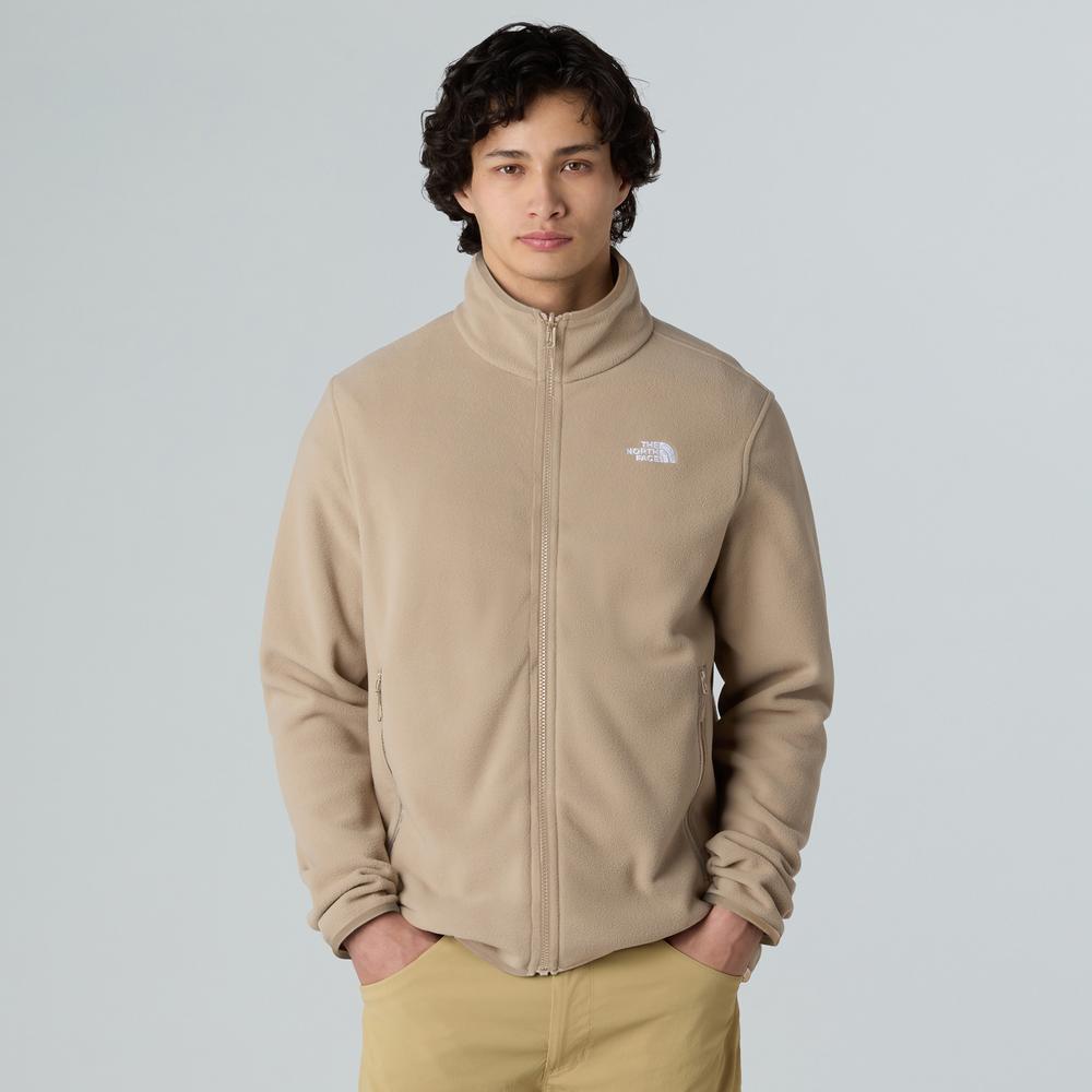 Férfi pulóver The North Face Glacier Full-Zip Fleece 0A8D0RBOX1 - bézs