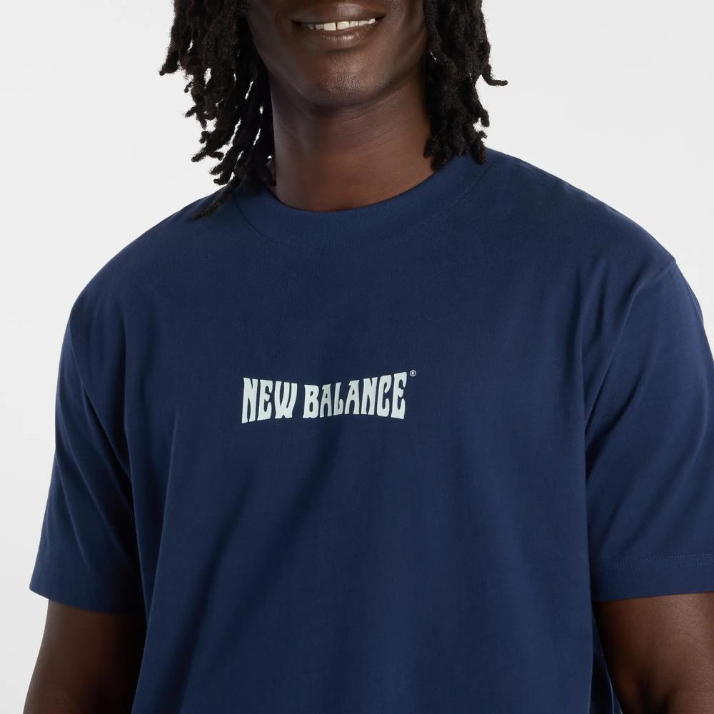 Férfi póló New Balance MT61B2STNNY - sötétkék