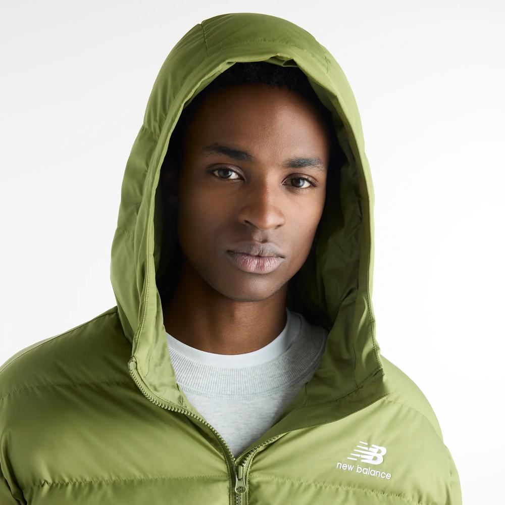 Férfi bunda New Balance Boston Puffer MJ62G17OGEE - zöld