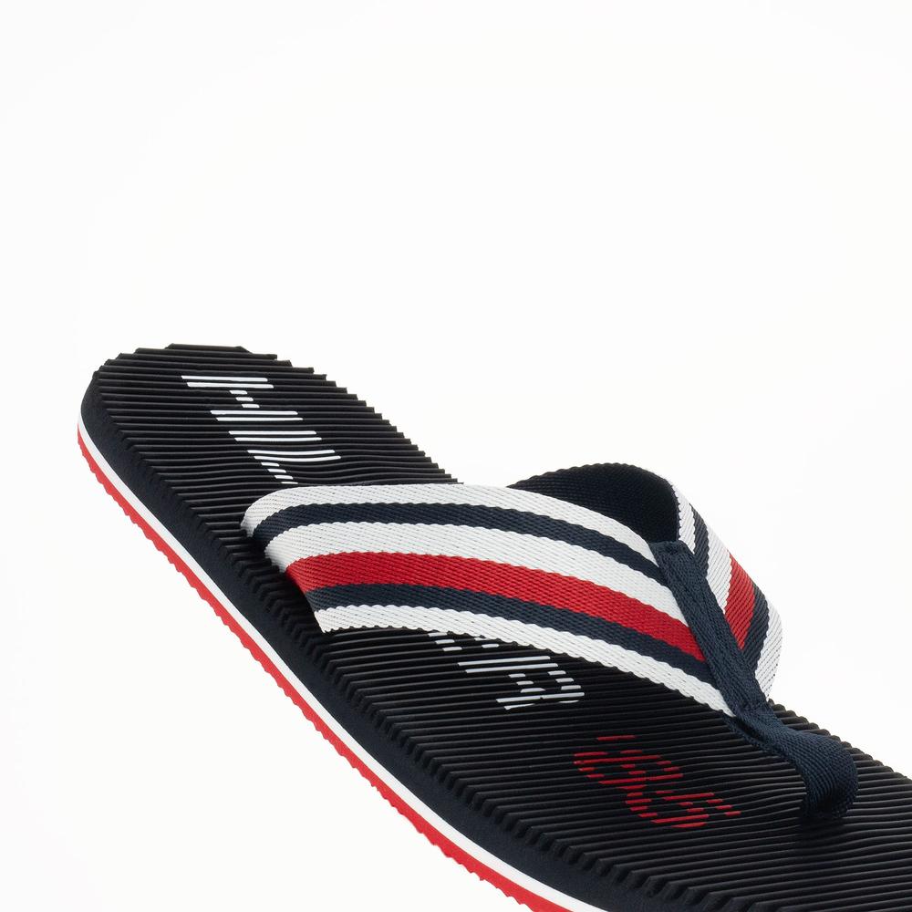 Flip Flop Tommy Hilfiger Massage Footbed Oly Beach Sandal FM0FM05025-DW5 - sötétkék