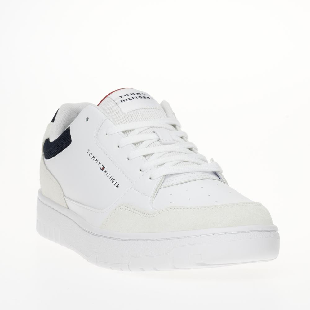 Cipő Tommy Hilfiger Basket Core Lth Mix Ess FM0FM05058-YBS - fehér