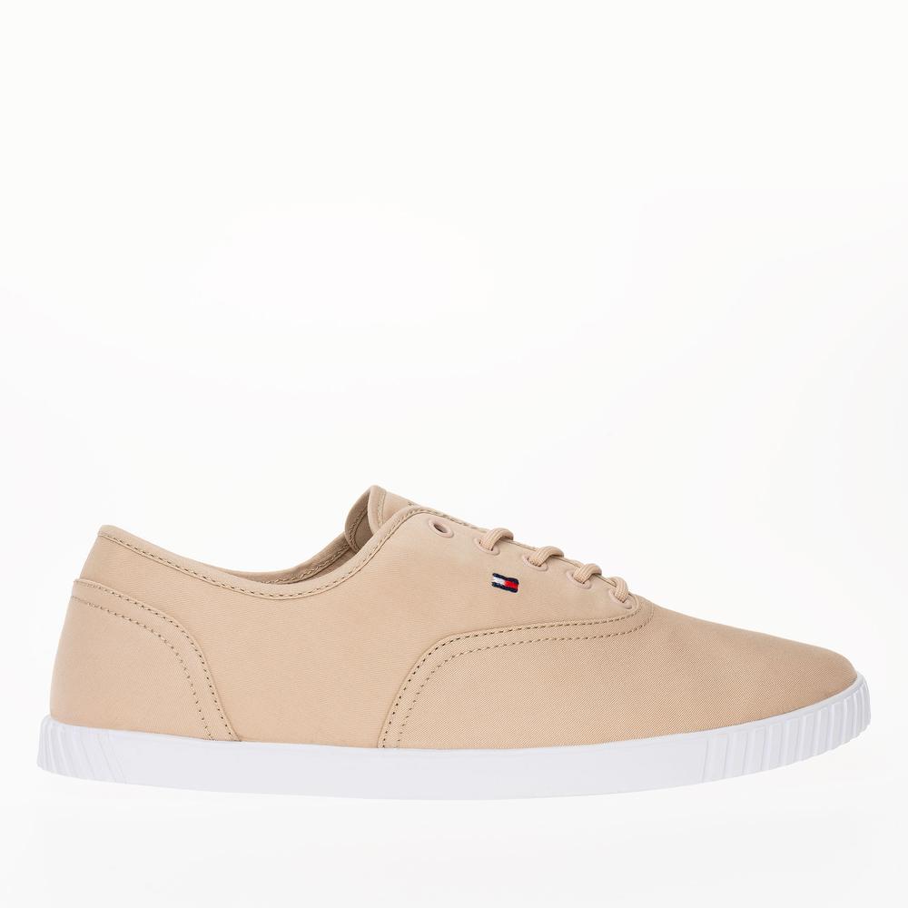 Cipő Tommy Hilfiger Canvas Lace Up FW0FW07805-TRY - rózsaszín