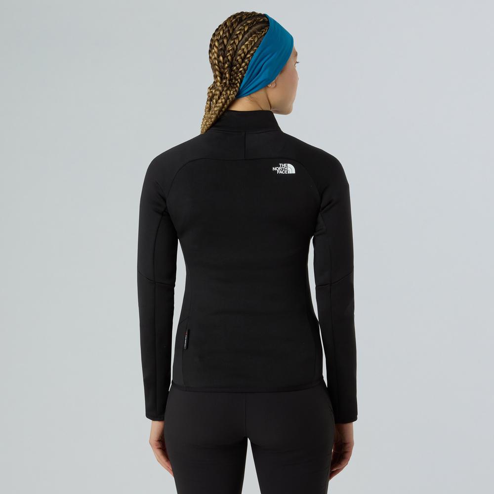 Pulóver női The North Face Meteora 1/4 Zip Fleece 0A8E2SJK31 - fekete