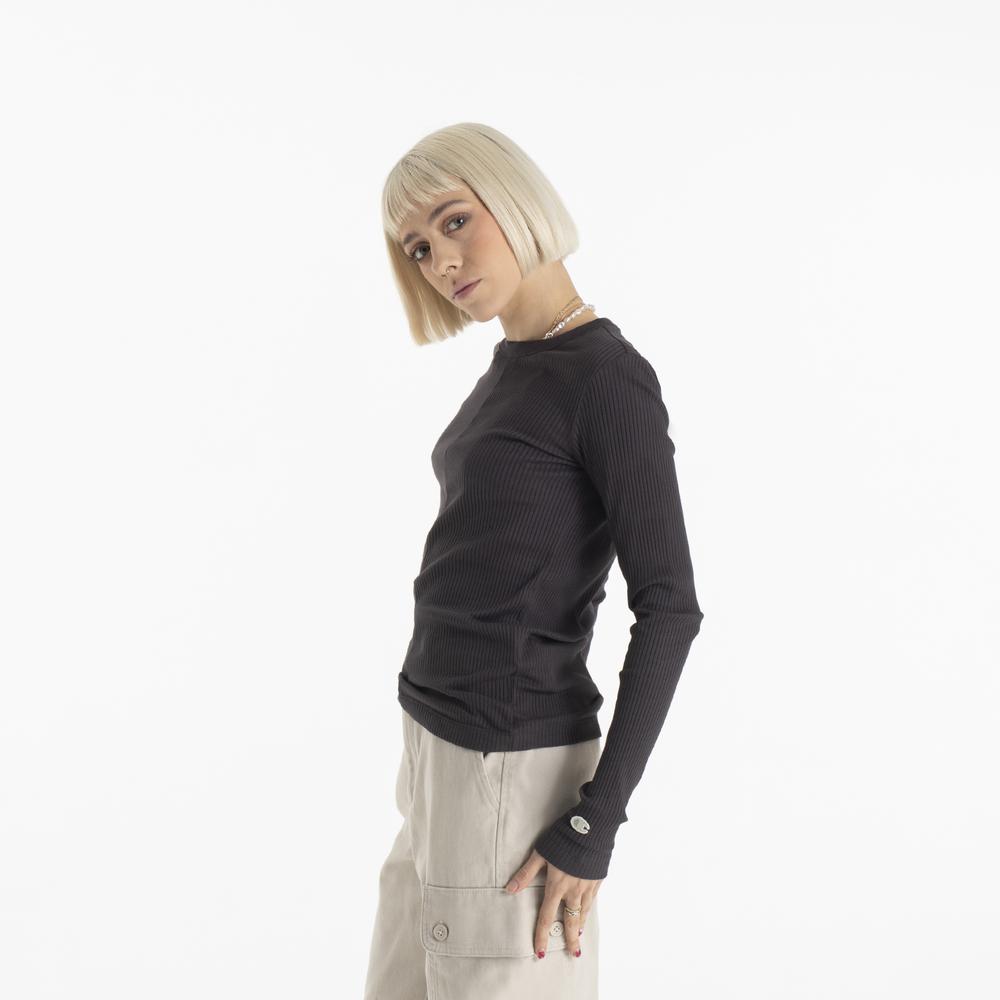 Póló Champion Robbed Long Sleeve T-shirt E10017-ES503 - fekete
