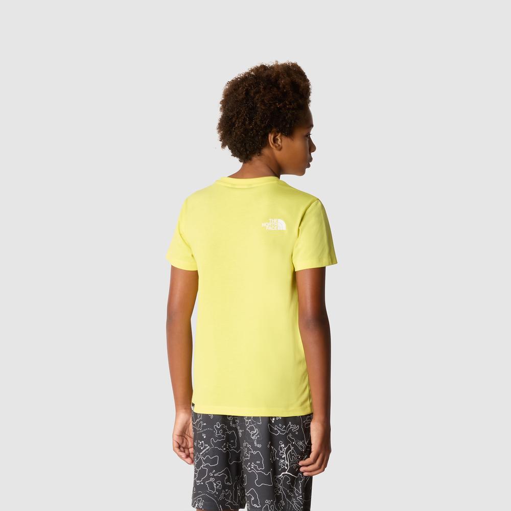 Póló The North Face Simple Dome 0A87T4QIF1 - sárga