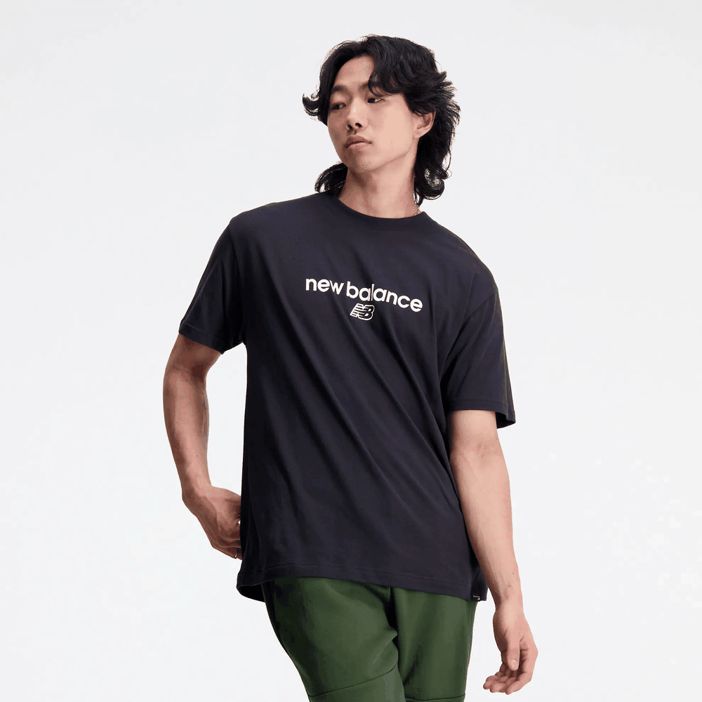 Férfi póló New Balance MT33529BK - fekete