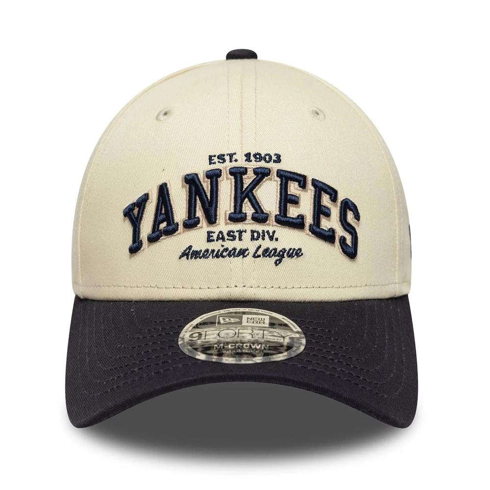 Sapka unisex New Era 9FORTY New York Yankees MLB Wordmark 60771808 - bézs