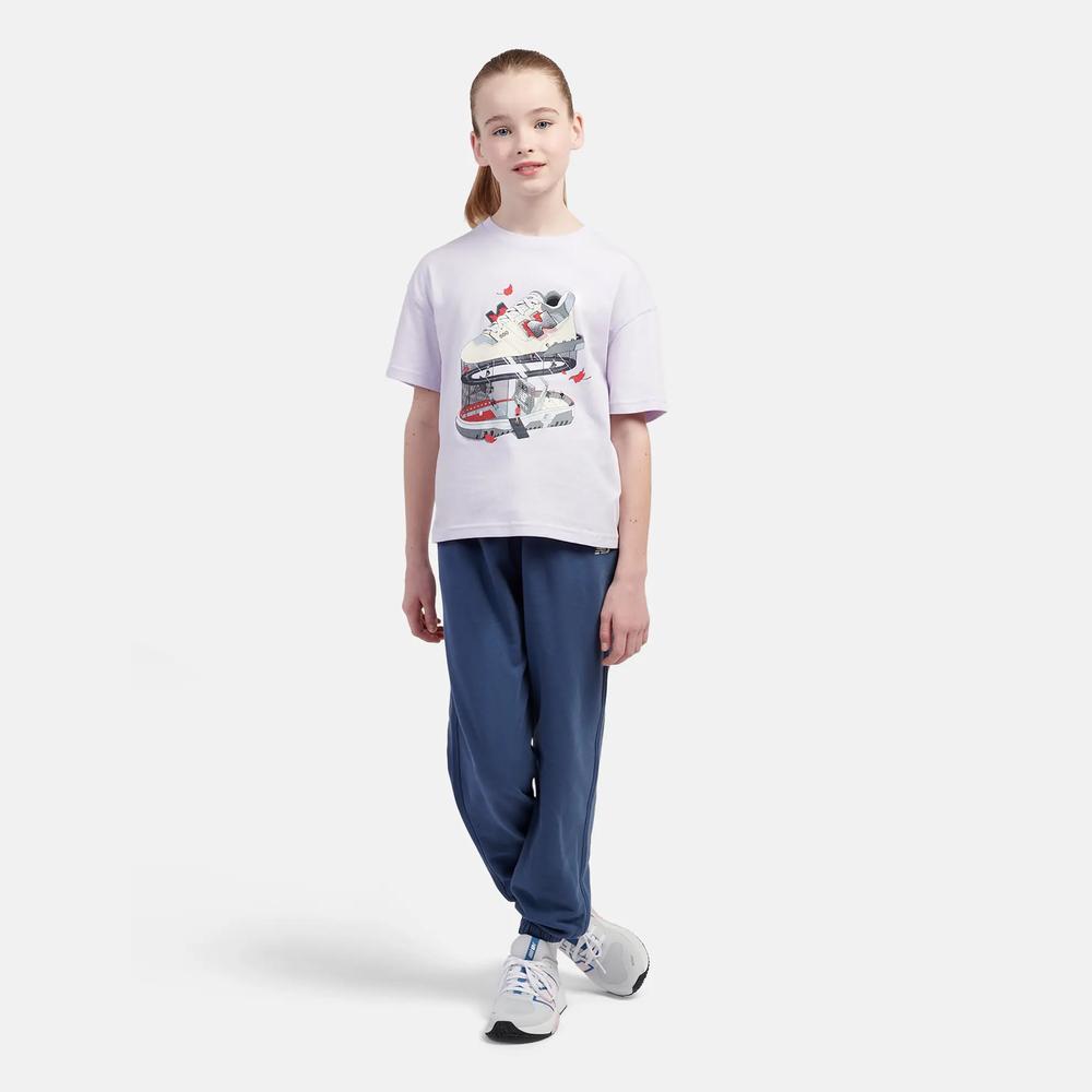 Póló gyerek New Balance LAKG0117RIG - lila