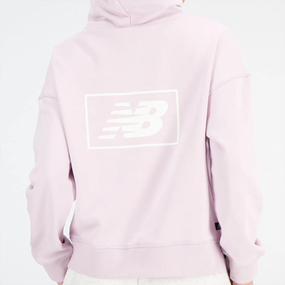 Pulóver New Balance WT33512DMY - rózsaszín