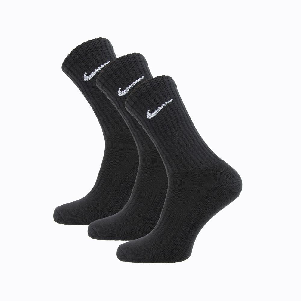 Zokni unisex Nike Value Cotton 3pak SX4508-001 - fekete