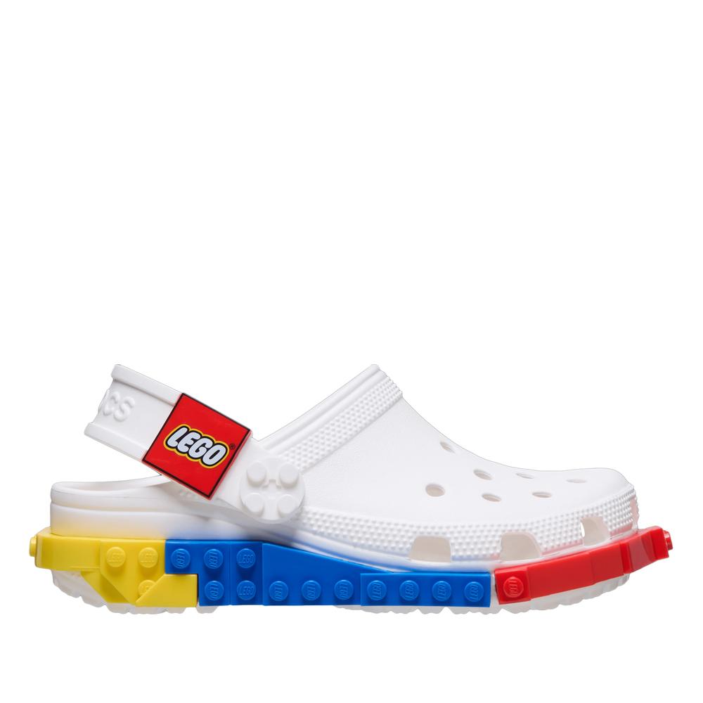 Fyerek flip flop Crocs System Classic Clog 211874-100 - fehér