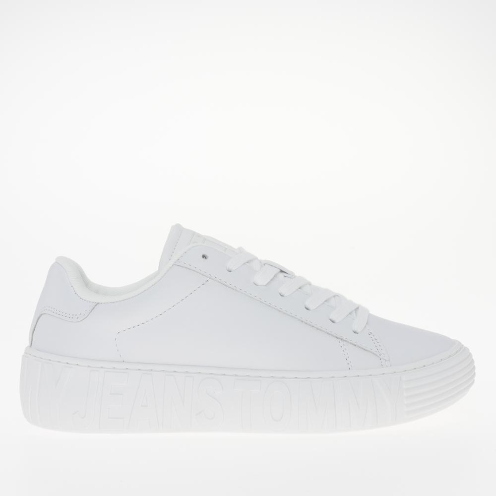 Cipő Tommy Jeans Leather Cupsole Ess EN0EN02507-YBS - fehér