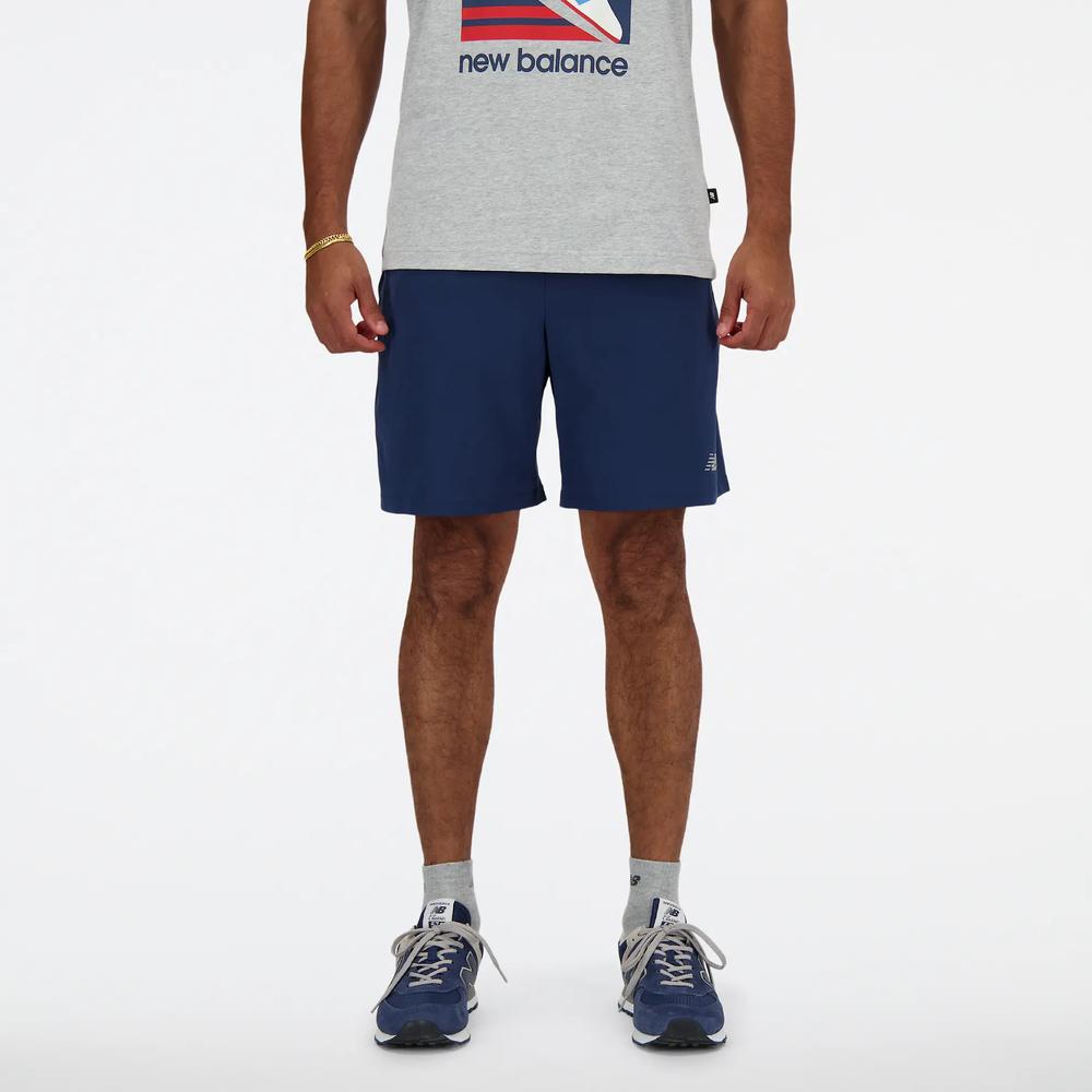 Férfi futónadrág New Balance MS41232NNY - sötétkék