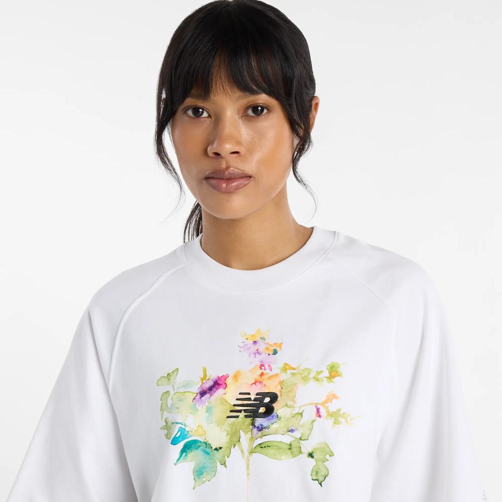 Női póló New Balance WT61371RWT - fehér