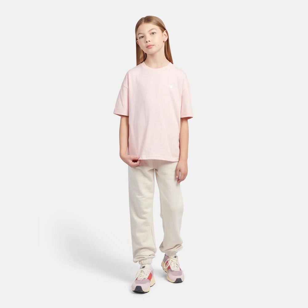 Gyerek póló New Balance LAKG0001PIE - rózsaszín